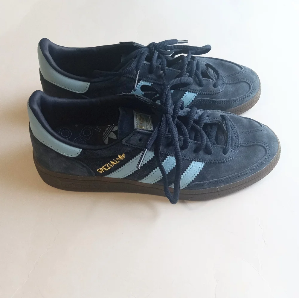 Adidas Handball Spezial Original Retro Suede Blue Nostalgia Sneakers